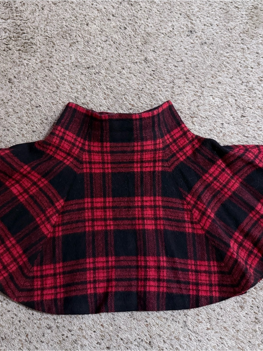 SNIDEL Authentic Red and Black Plaid Wool Blend Flare Mini Skirt